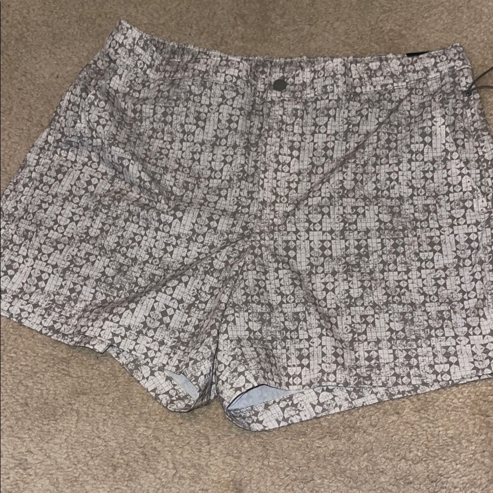 Men's Gray Patterned Shorts VRST